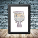Personalised Dumbledor Word Art Poster Print - Inspired By Pop Figures