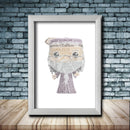 Personalised Dumbledor Word Art Poster Print - Inspired By Pop Figures