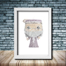 Personalised Dumbledor Word Art Poster Print - Inspired By Pop Figures