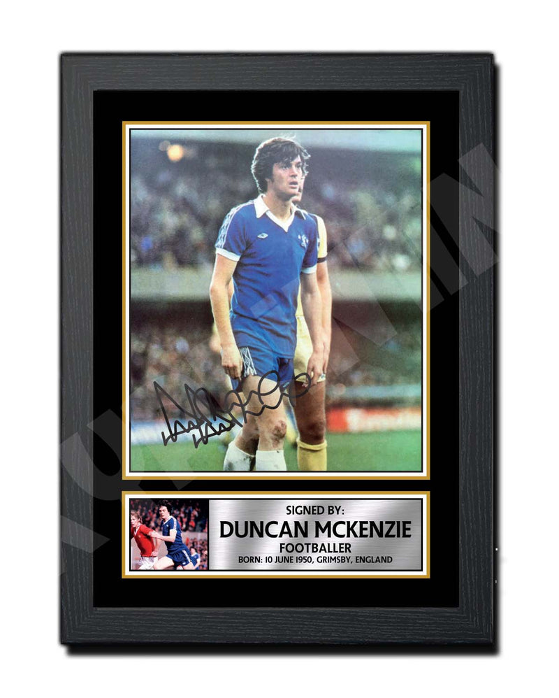DUNCAN MCKENZIE 2 Limited Edition Football Player Signed Print - Football