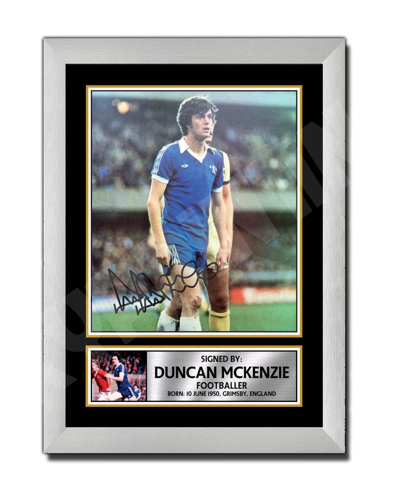 DUNCAN MCKENZIE 2 Limited Edition Football Player Signed Print - Football