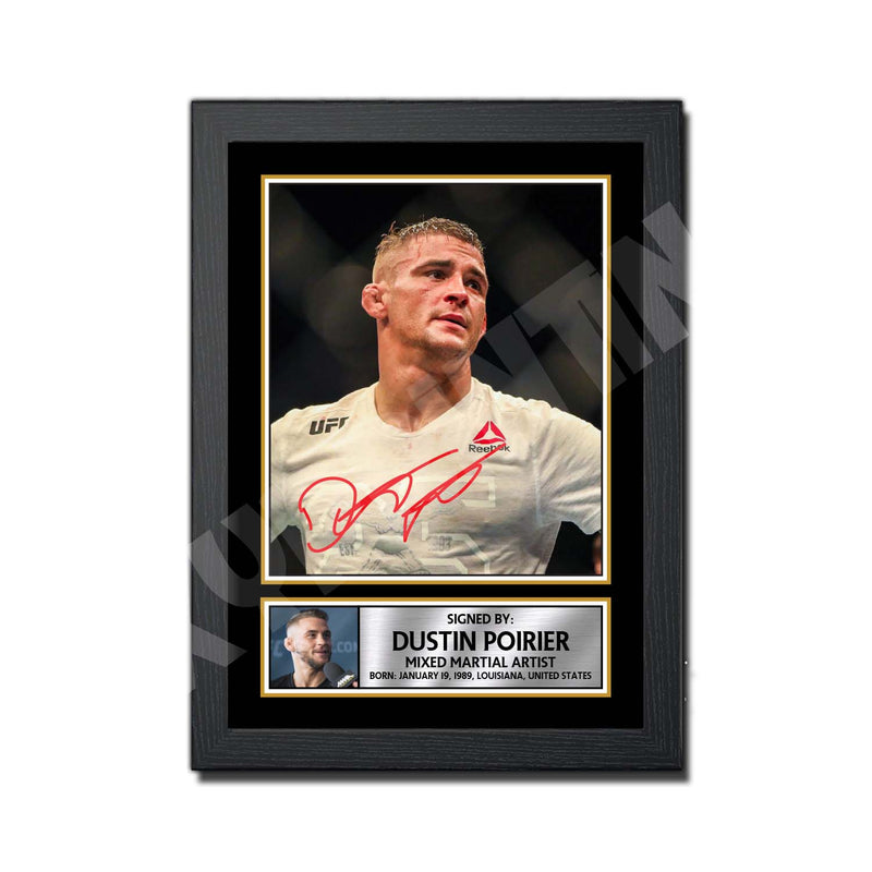 DUSTIN POIRIER Limited Edition MMA Wrestler Signed Print - MMA Wrestling