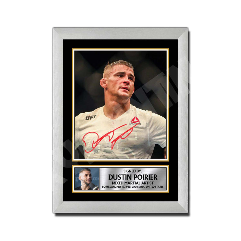 DUSTIN POIRIER Limited Edition MMA Wrestler Signed Print - MMA Wrestling