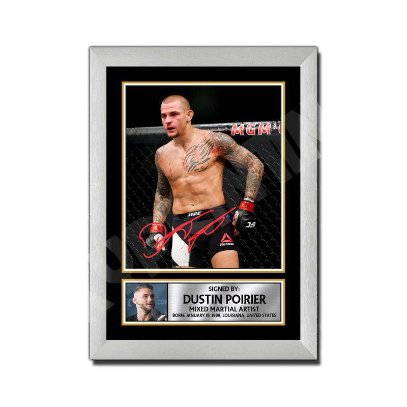 DUSTIN POIRIER 2 Limited Edition MMA Wrestler Signed Print - MMA Wrestling