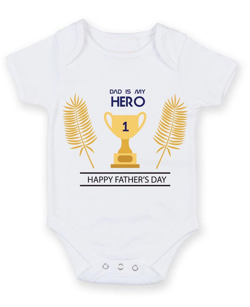 Dad Is My Hero 2 Baby Grow Bodysuit