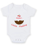 Daddy's Little Pudding Christmas Baby Grow Bodysuit