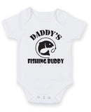 Daddy's Fishing Buddy Personalised Baby Boy Girl Unisex Short Sleeve Bodysuit