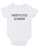Daddy's Little Elymaker Personalised Baby Boy Girl Unisex Short Sleeve Bodysuit