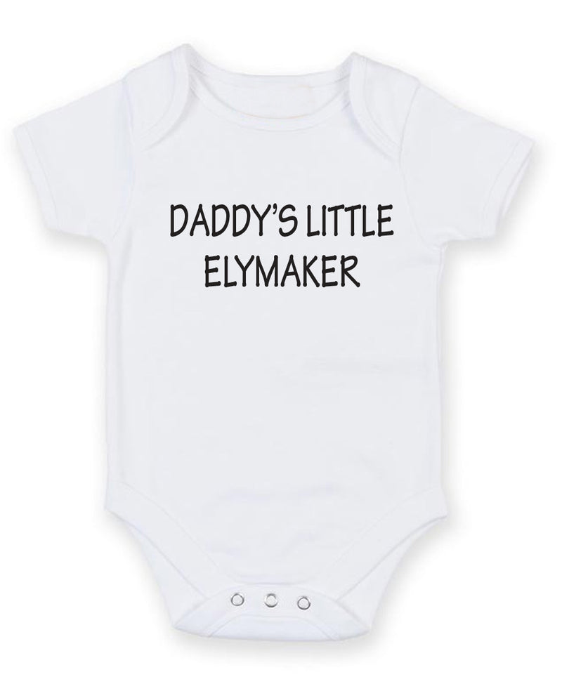 Daddy's Little Elymaker Personalised Baby Boy Girl Unisex Short Sleeve Bodysuit