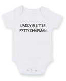Daddy's Little Petty Chapman Personalised Baby Boy Girl Unisex Short Sleeve Bodysuit