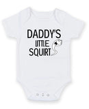 Daddy's Little Squirt Personalised Baby Boy Girl Unisex Short Sleeve Bodysuit
