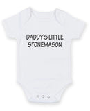 Daddy's Little Stonemason Personalised Baby Boy Girl Unisex Short Sleeve Bodysuit