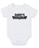 Daddy's Wingman Personalised Baby Boy Girl Unisex Short Sleeve Bodysuit