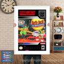 Daffy Duck The Marvin Missions Super Nintendo GAME INSPIRED THEME Retro Gaming Poster A4 A3 A2 Or A1