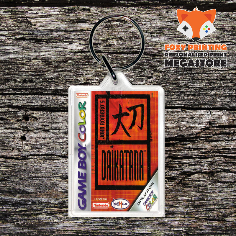 Daikatana Gameboy Colour Retro Gaming Nintendo Style Keyring