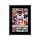 Damarious Randall 2 Limited Edition Football Signed Print - American Footballer