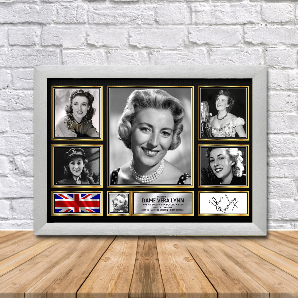 Dame Vera Lynn Printed Signature Print