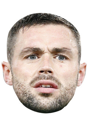 DAMIEN DELANEY MASK JB - Footballer Fancy Dress Cardboard Celebrity Party Face Mask