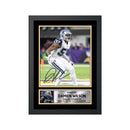 Damien Wilson Limited Edition Football Signed Print - American Footballer