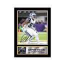 Damien Wilson Limited Edition Football Signed Print - American Footballer