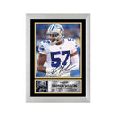 Damien Wilson 2 Limited Edition Football Signed Print - American Footballer