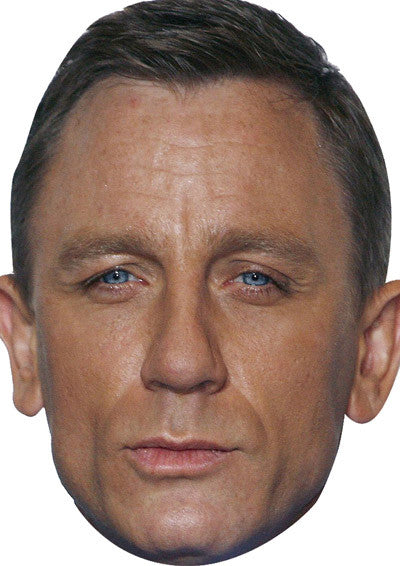 Daniel Craig Actor James Bond Actor Celebrity Face Mask Fancy Dress Cardboard Costume Mask