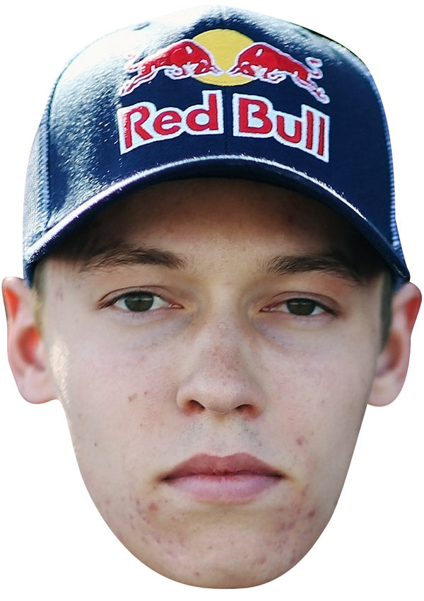 DANILL KVYAT CAP JB - Formula 1 Driver Fancy Dress Cardboard Celebrity Party Face Mask