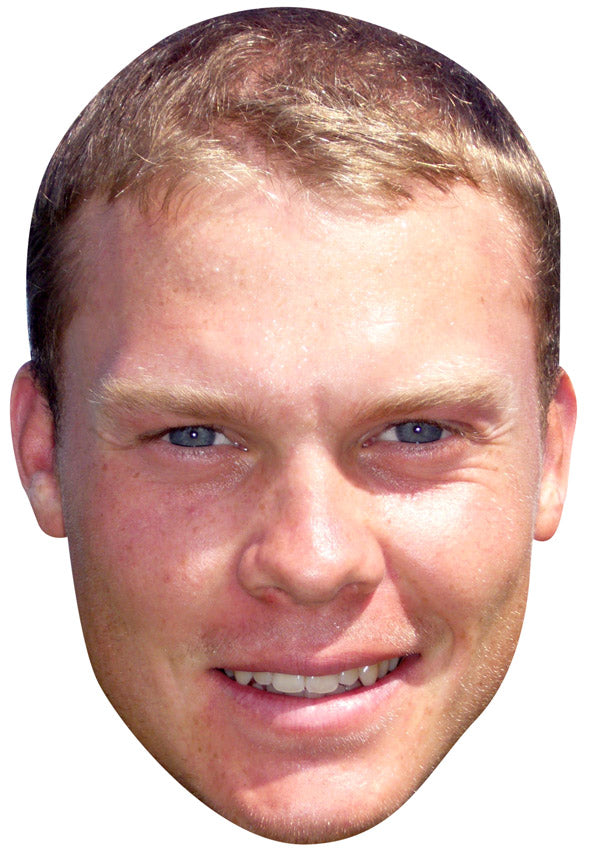 DANNY WILLETT JB - Golf Fancy Dress Cardboard Celebrity Party Face Mask