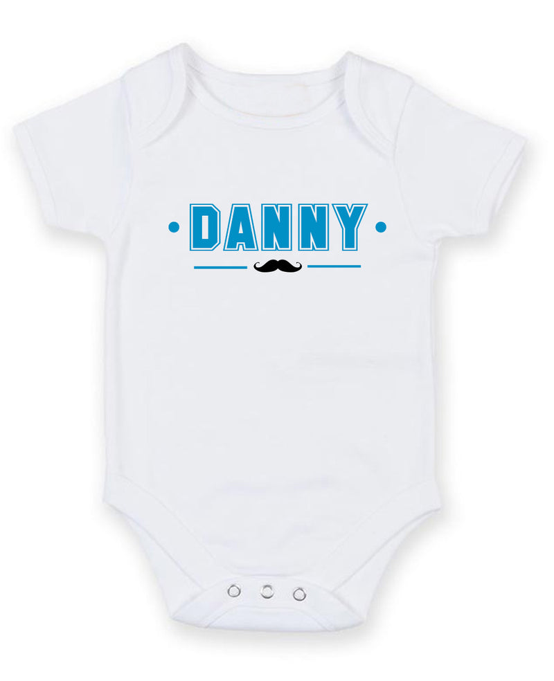 Danny Personalised Baby Boy Girl Unisex Short Sleeve Bodysuit