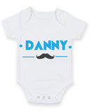 Danny Moustache Baby Grow Bodysuit