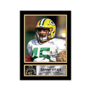 Danny Vitale 2 Limited Edition Football Signed Print - American Footballer