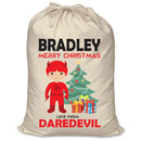 PERSONALISED Cartoon Inspired Super Hero Devil - XL Children's Christmas Santa Sack CUSTOMISE Present