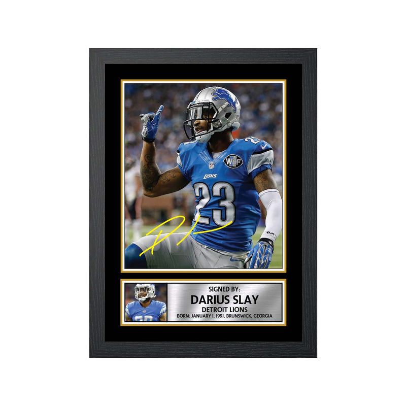 Darius Slay Limited Edition Football Signed Print - American Footballer