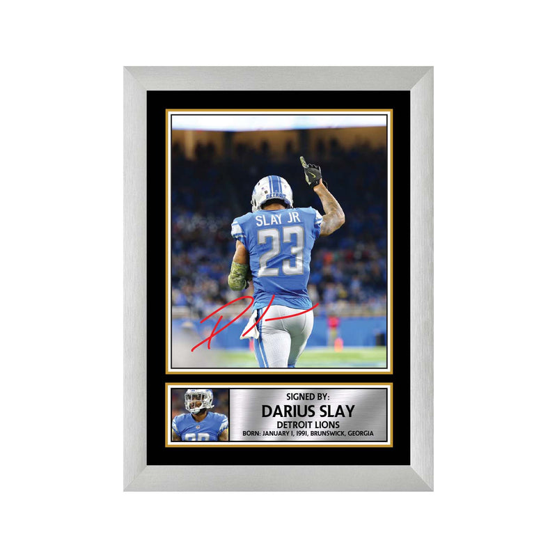 Darius Slay 2 Limited Edition Football Signed Print - American Footballer
