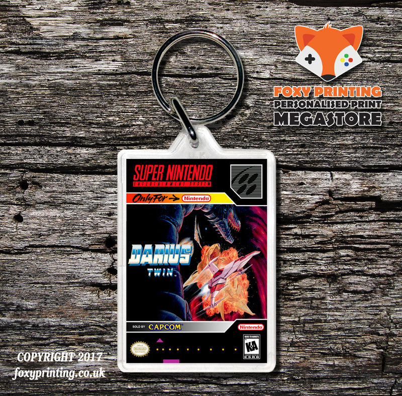 Darius Twin Game Inspired Retro Gaming Keyring