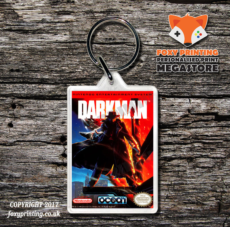 Dark Wing Duck Retro NES Game Cover Art Gaming Keyring