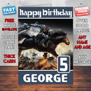 Personalised Darksiders Inspired Style Game Kids Inspired Birthday Card (SA)