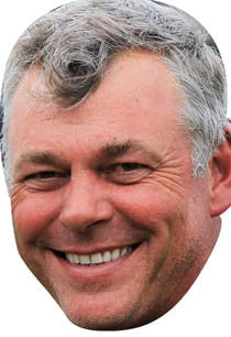 Darren Clarke GOLF 2018 Celebrity Face Mask Fancy Dress Cardboard Costume Mask