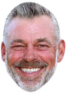 DARREN CLARKE JB - Golf Fancy Dress Cardboard Celebrity Party Face Mask