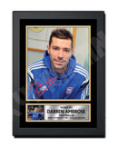 Darren Ambrose Limited Edition Football Player Signed Print - Football