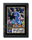 Darren Ambrose 2 Limited Edition Football Player Signed Print - Football
