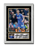 Darren Ambrose 2 Limited Edition Football Player Signed Print - Football