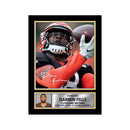 Darren Fells 2 Limited Edition Football Signed Print - American Footballer