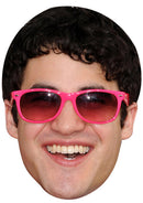 Darren Criss Movie 2017 Celebrity Face Mask Fancy Dress Cardboard Costume Mask