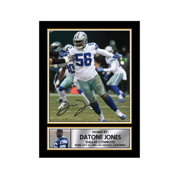 Datone Jones 2 American Football Printed Signature Print