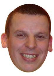 Dave Chisnall Darts Celebrity Face Mask Fancy Dress Cardboard Costume Mask