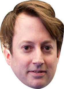 David Mitchell Face Mask – Fancy Dress Cardboard Costume Mask