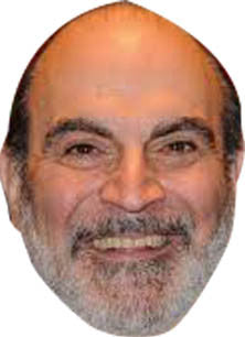 David Suchet TV STAR Celebrity Face Mask Fancy Dress Cardboard Costume Mask