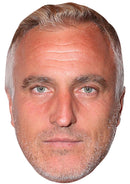 DAVID GINOLA OLD JB - Footballer Fancy Dress Cardboard Celebrity Party Face Mask