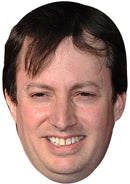 DAVID MITCHELL JB - Funny Comedian Fancy Dress Cardboard Celebrity Party Face Mask